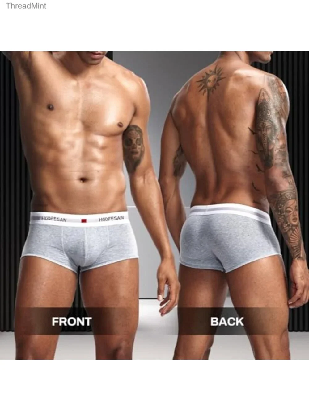 Men's Cotton Boxer Briefs Multipack Soft Breathable Low Rise Trunks